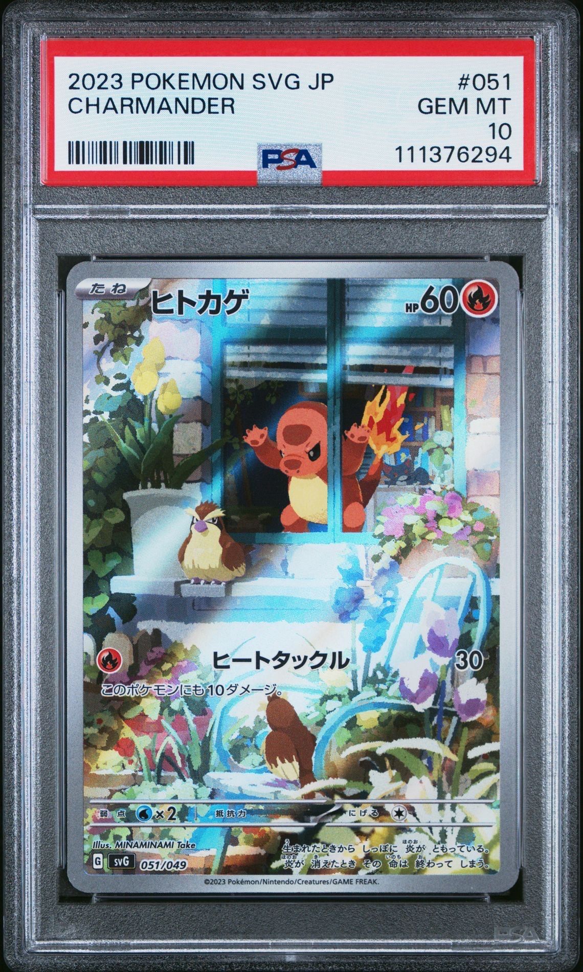 ヒトカゲ :フルイラスト [SVG 051/049](スペシャルデッキセットex「フシギバナ・リザードン・カメックス」)