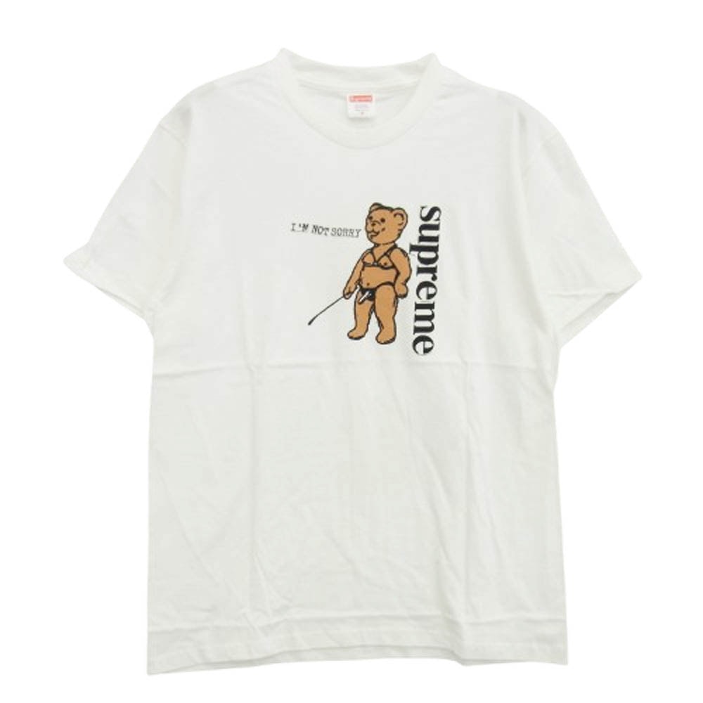 Supreme シュプリーム Tシャツ 21SS I'm not sorry Tee アイムノットソーリー 半袖 Tシャツ ホワイト系【極上美品】【中古】