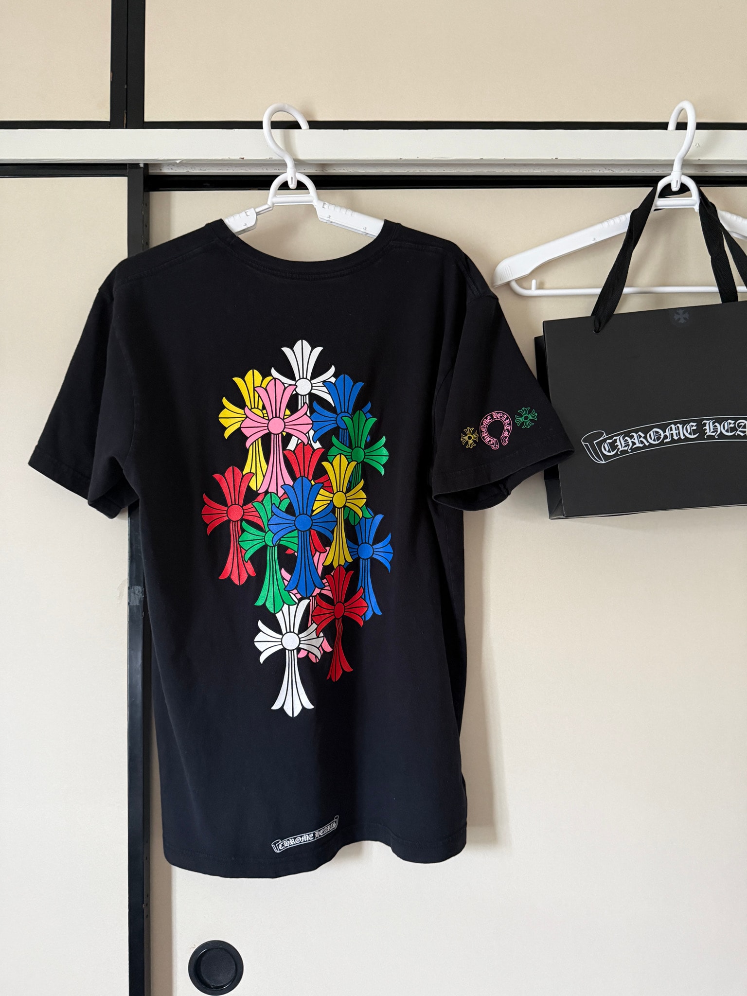 Chrome Hearts Multi Color Cemetery Cross T-Shirt "Black"