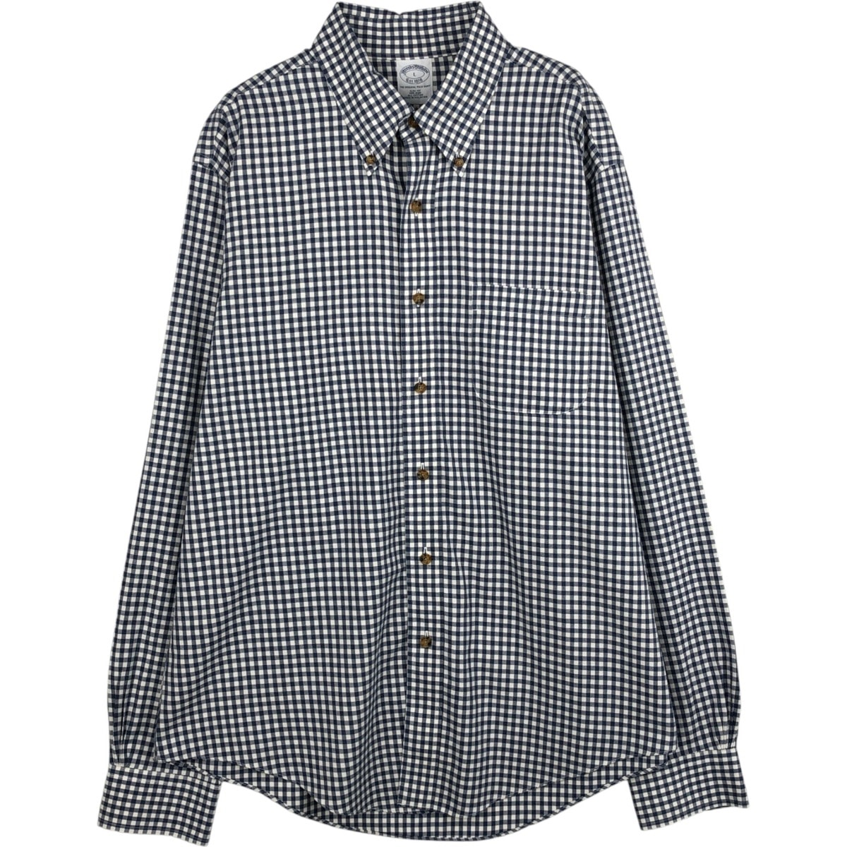 BROOKS BROTHERS ブルックスブラザーズ ギンガムチェック柄 ボタン