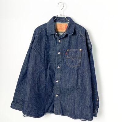 Nike Jordan x Levi's 12oz Denim Overshirt Jacket "Rinsed Indigo"