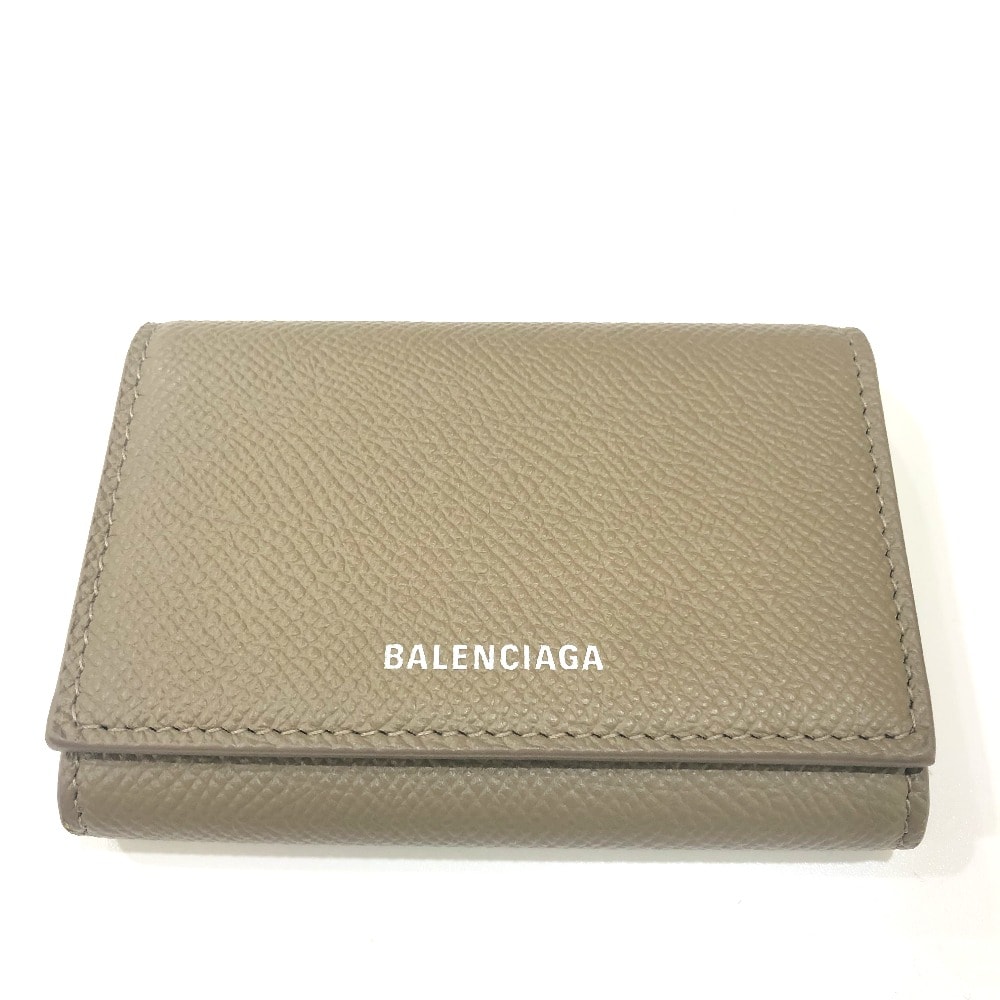 バレンシアガ BALENCIAGA ウォレット 581099 ヴィル アコーディオン 小物 カードケース レザー ブラウン系 美品