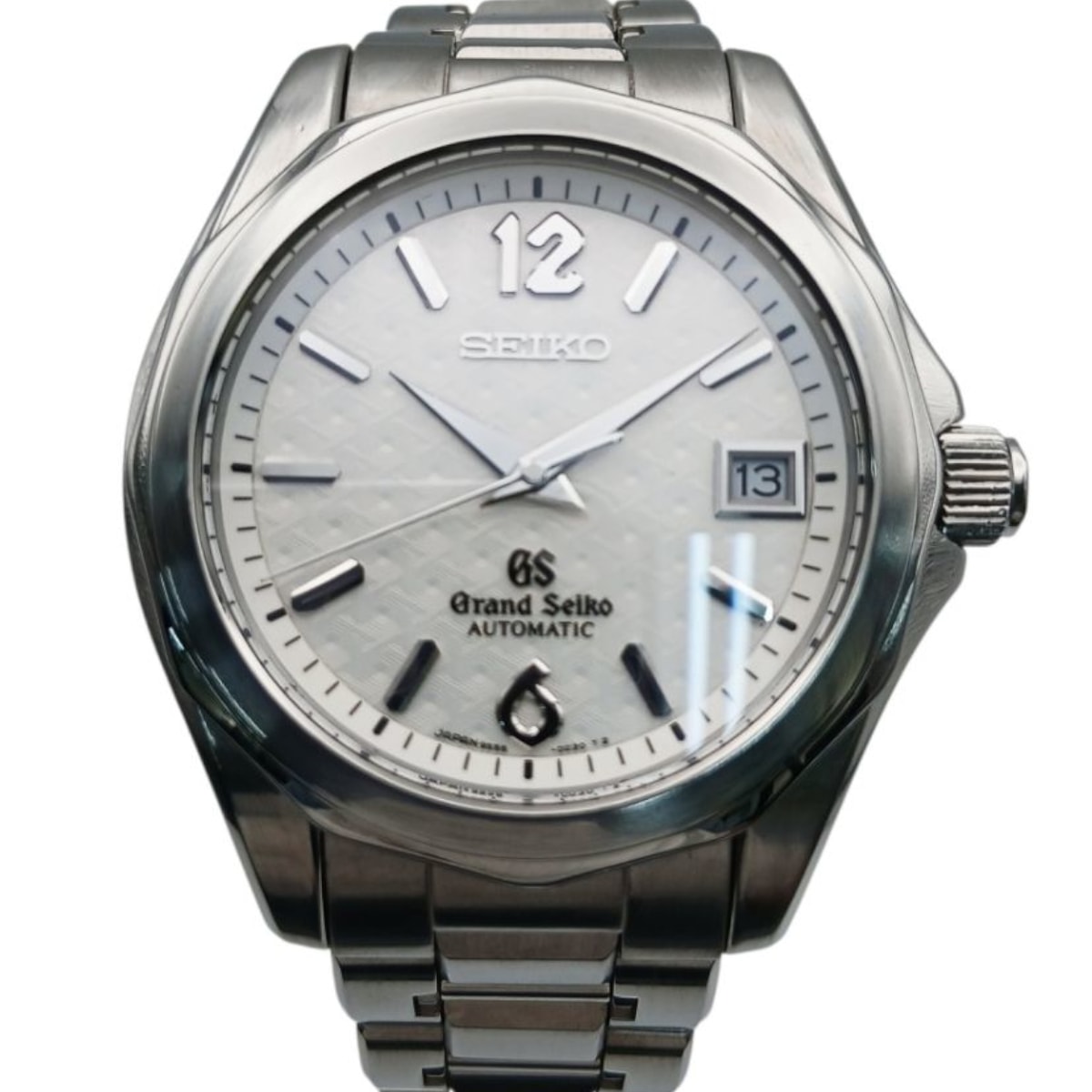 SEIKO セイコー グランドセイコー メカニカル デイト 自動巻き 38mm 腕時計 SBGR017 ステンレススチール シルバー ホワイト 【中古】