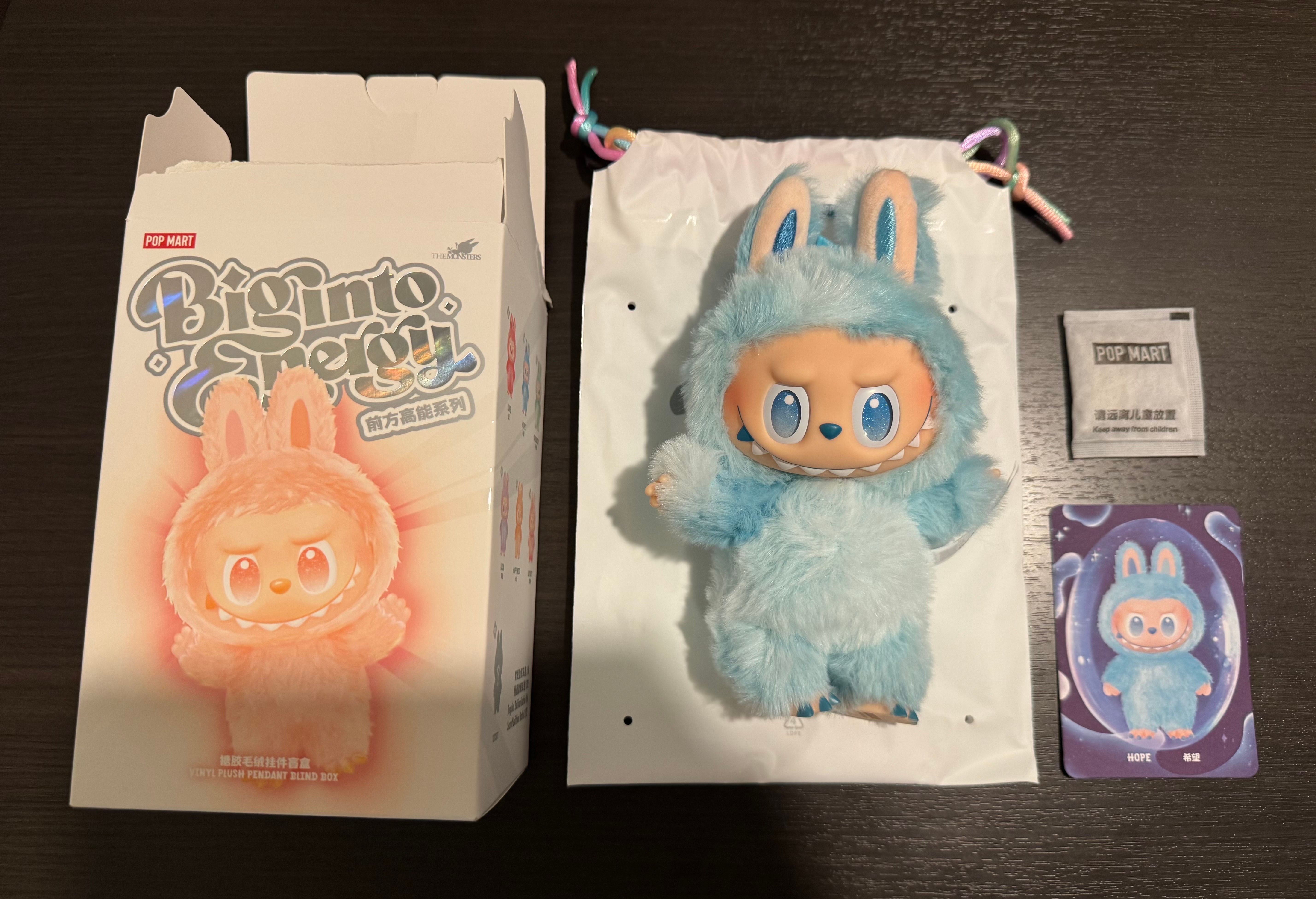 POP MART THE MONSTERS (LABUBU) Big into Energy Series Plush Pendant HOPE