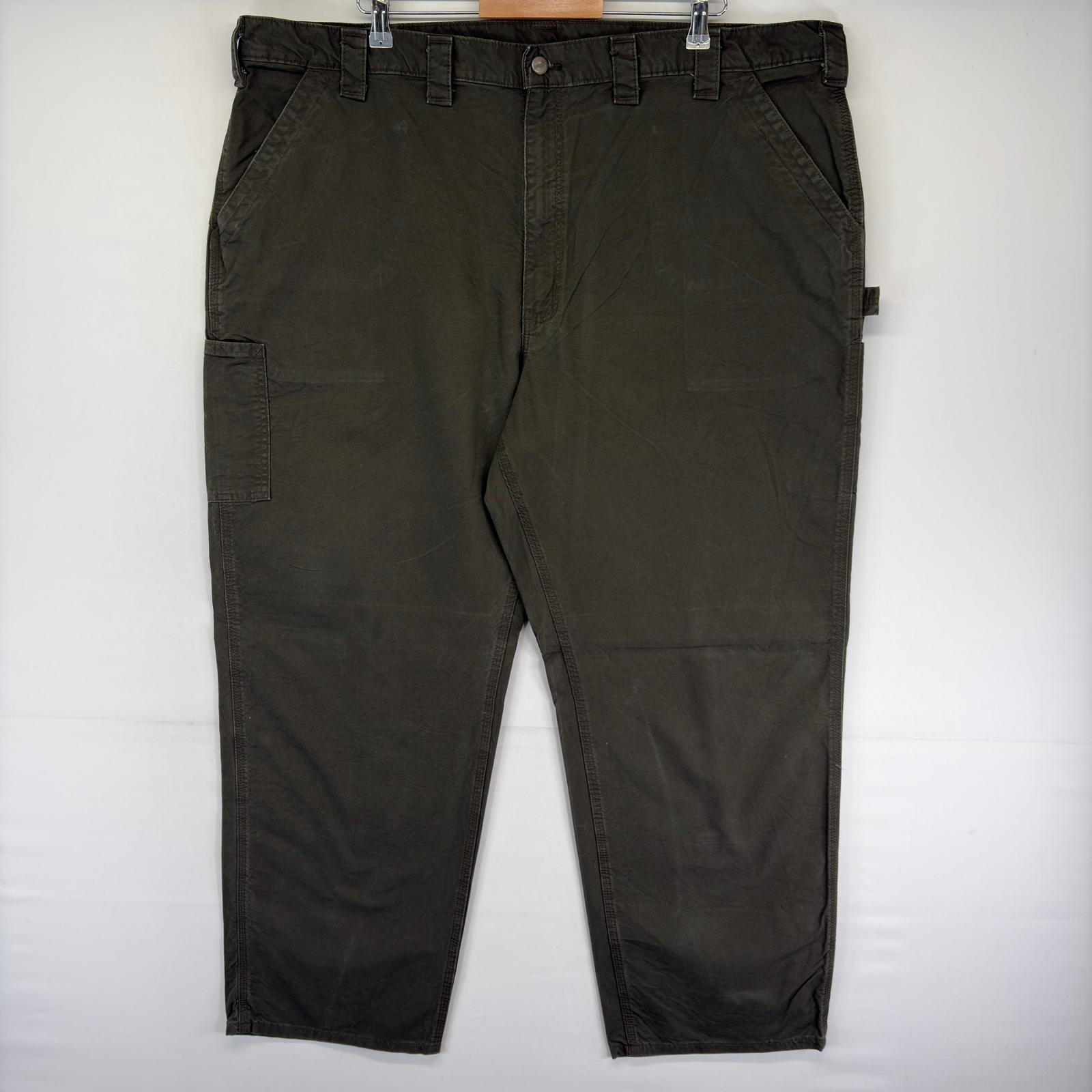 古着 カーハート Carhartt パンツ ペインター ハンマーループ ジッパーフライ ワンポイントロゴ w46 L32  ブラウン系 メンズ