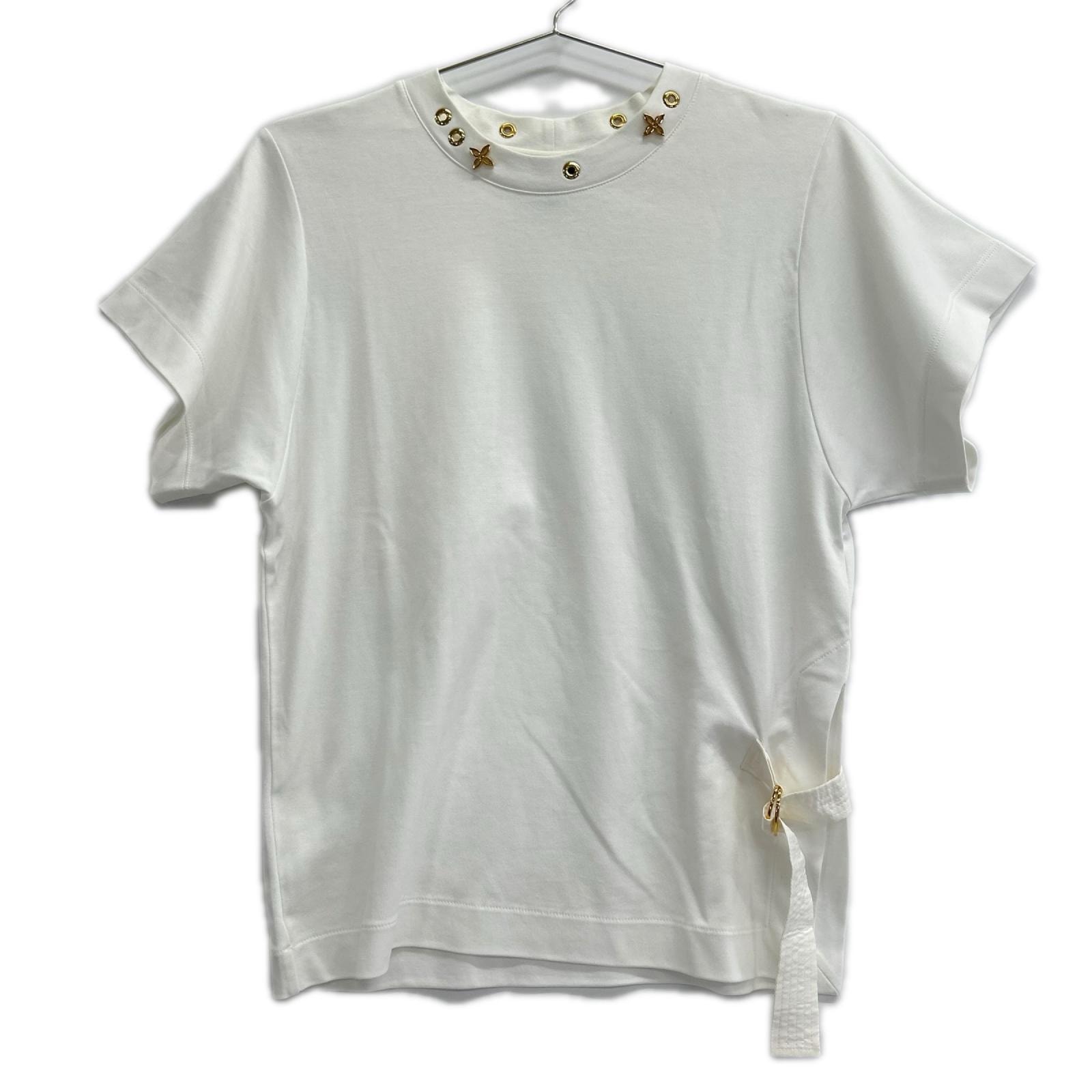ルイヴィトン RW191WW JG2 FGTS03 ホワイト サイドストラップ 半袖Tシャツ XS