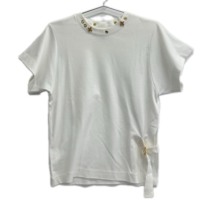 ルイヴィトン RW191WW JG2 FGTS03 ホワイト サイドストラップ 半袖Tシャツ XS