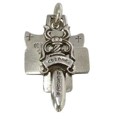 CHROME HEARTS クロムハーツ(原本無) 3TRINKETS スリートリンケッツ ペンダントトップ シルバー系【中古】