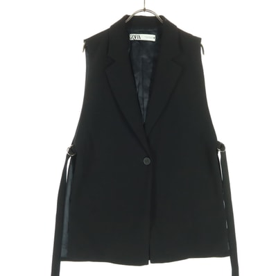 ZARA ザラ ベスト M ブラック