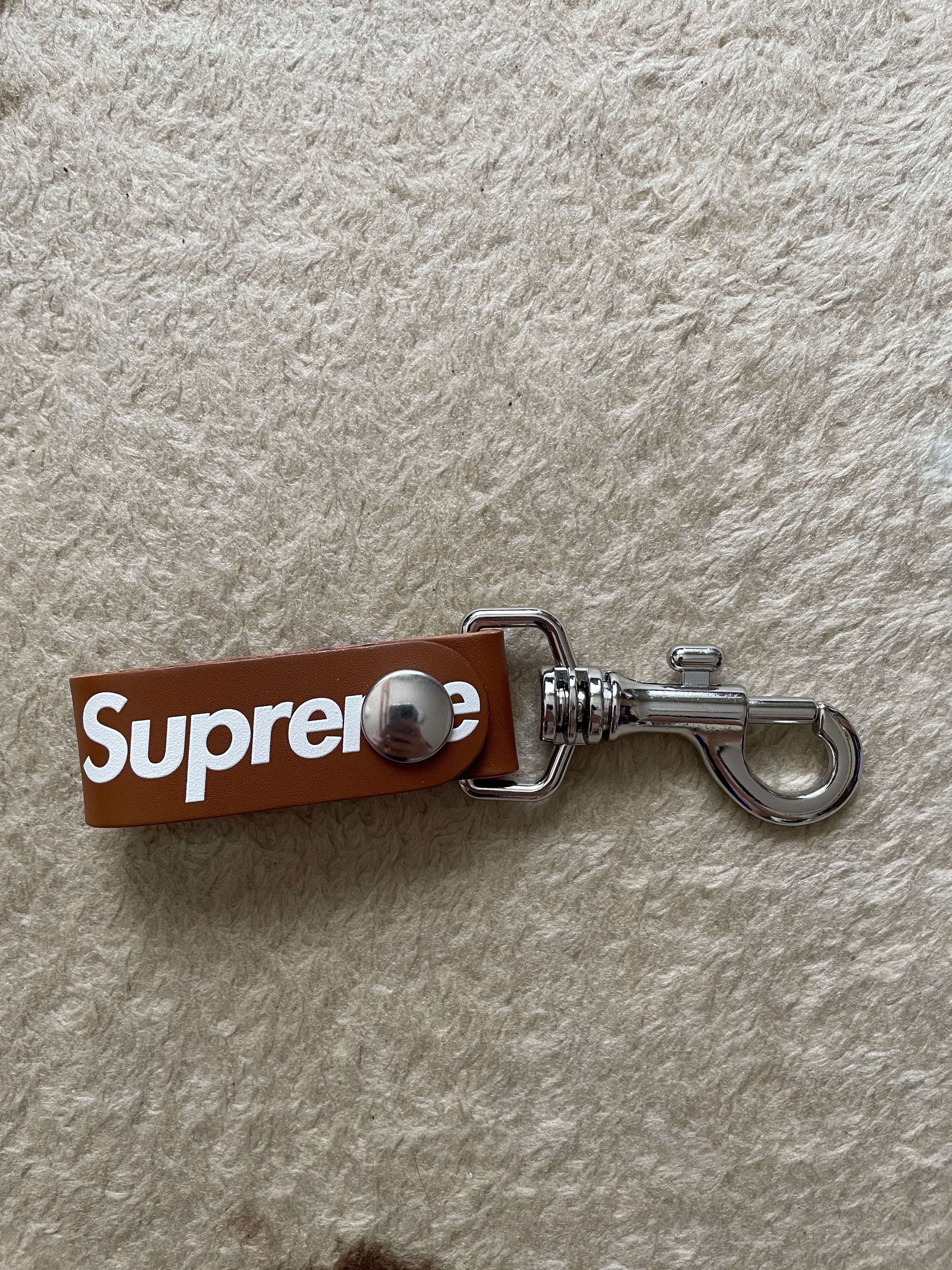 Supreme Leather Key Loop "Brown"
