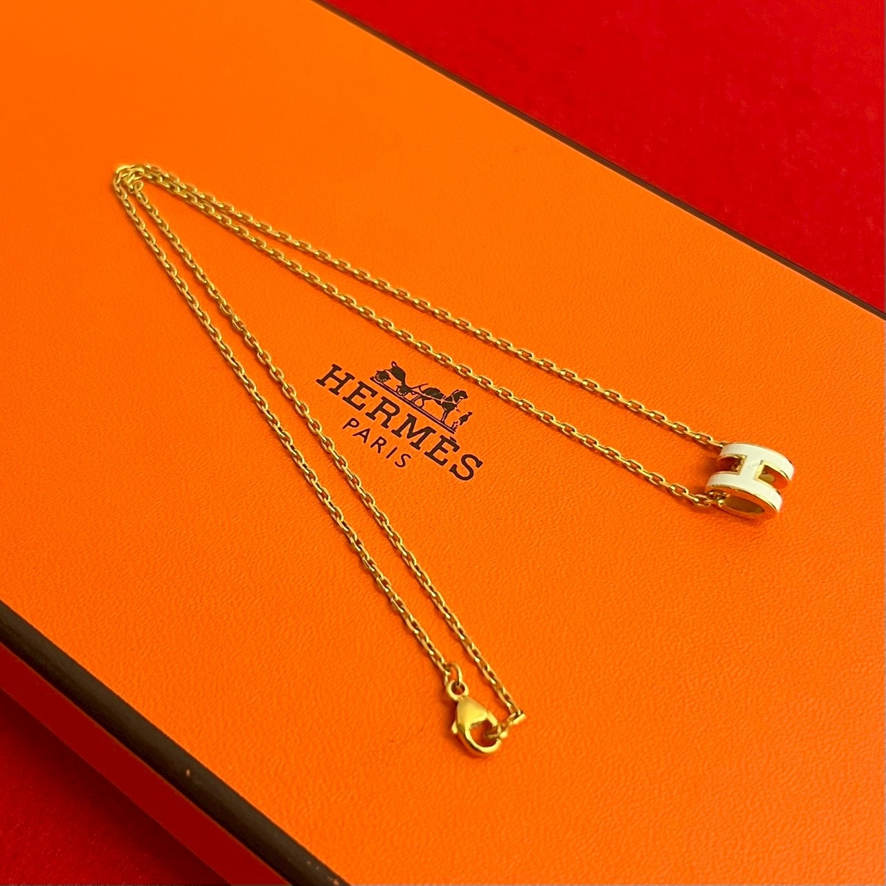 HERMES エルメス ミニ ポップアッシュ ネックレス GP ネックレス ゴールド
 93327