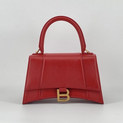 BALENCIAGA(バレンシアガ) アワーグラス 2WAY レッド レザー 593546 ハンドバッグ レッド