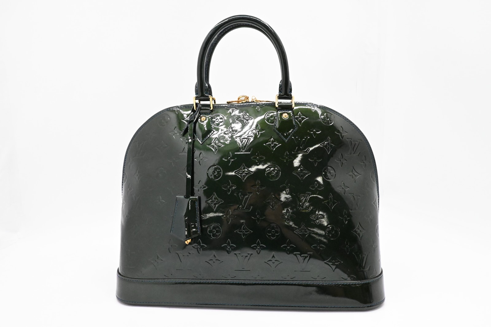 Louis Vuitton Alma MM Monogram Vernis "Blue Nui"