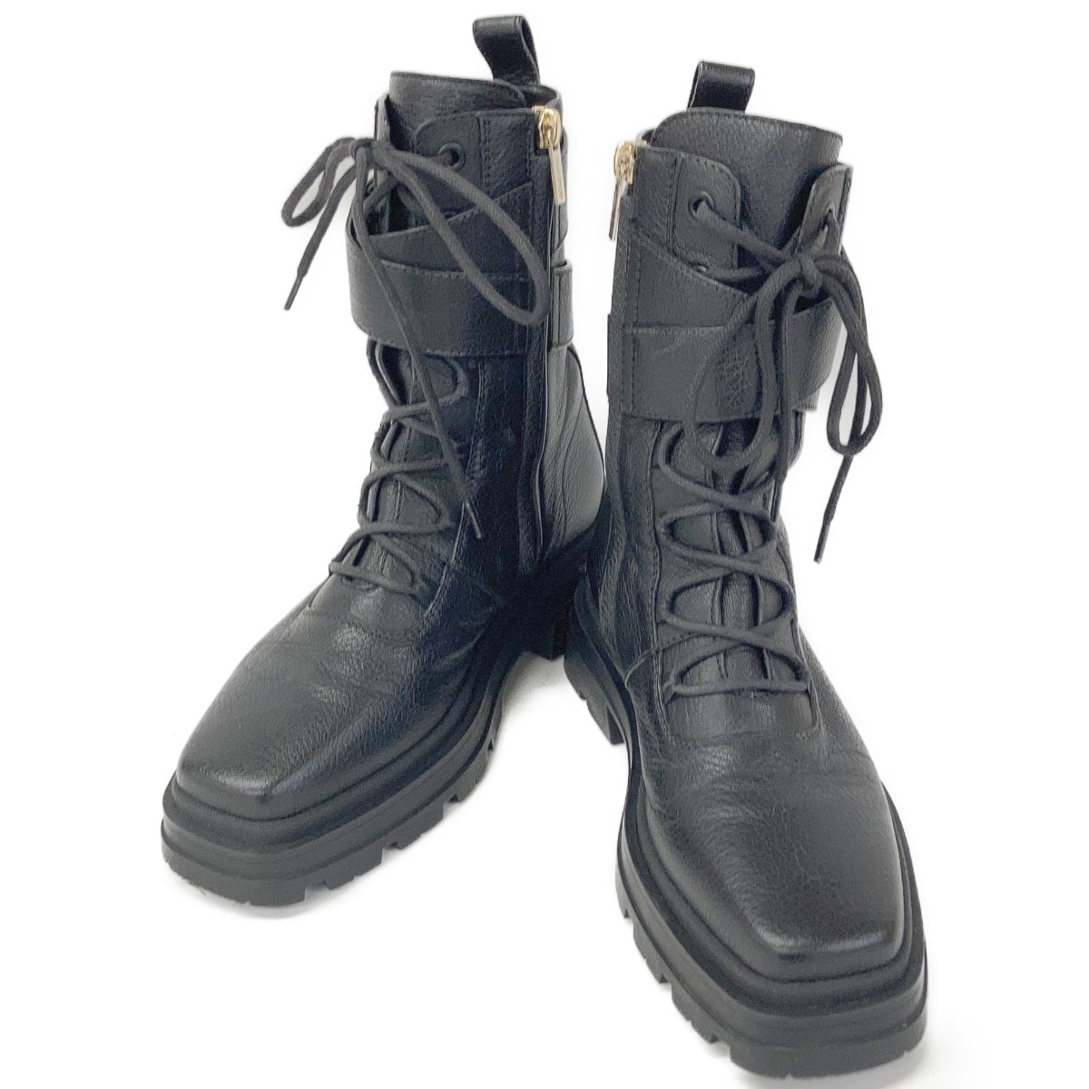 ジミーチュウ Noemi コンバット レースアップ ブーツ 35 1/2