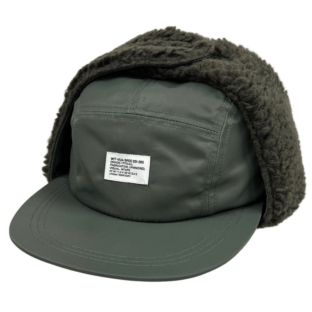 WTAPS ダブルタップス 25AW AVT / CAP / NYLON. SATIN. CORDURA イヤーマフ ボア キャップ オリーブ サイズ 3 正規品 / 53976