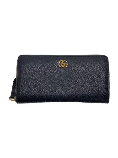 GUCCI Leather Zip Around Wallet "Black"