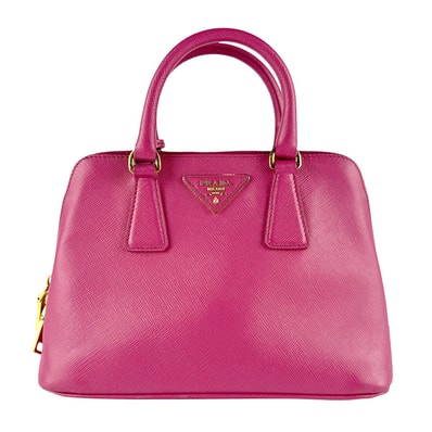 プラダ PRADA ハンドバッグ ショルダーバッグ レザー ピンク レディース【中古】 z8639