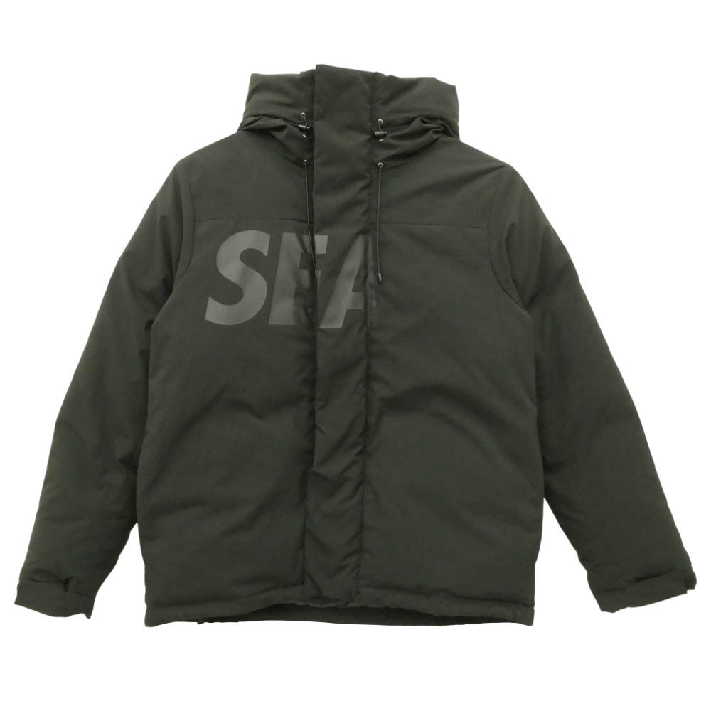 WIND AND SEA ウィンダンシー 23AW WDS-O-SIG-24Q2-JK-01 Sea Hooded Down Jacket BLK シー フーデッド ダウン ジャケット ブラック ブラック系 M【中古】