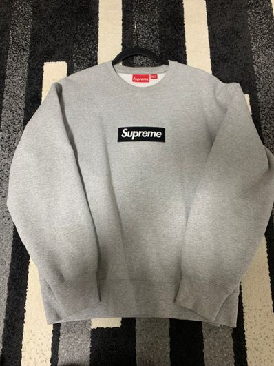 Supreme Box Logo Crewneck "Heather Grey" (22FW)