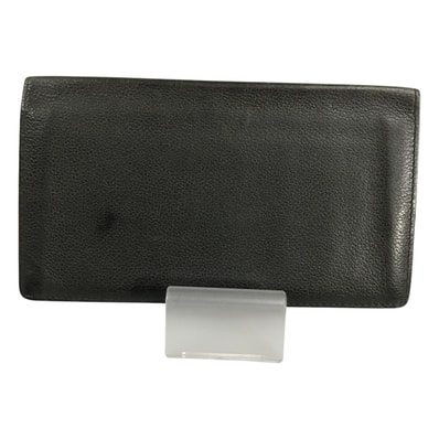 ##HERMES エルメス 2つ折り 長財布 札入れ シチズンツイル T刻印 ジャンク品 ブラック