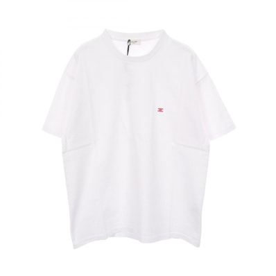 セリーヌ CELINE トリオンフ ルーズ 半袖Tシャツ 衣料品 トップス コットン メンズ ホワイト系 RX0HW1243GDJ2L 【新品】