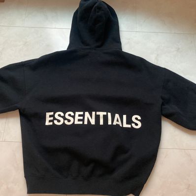 essentials エッセンシャルズ パーカー ブラック