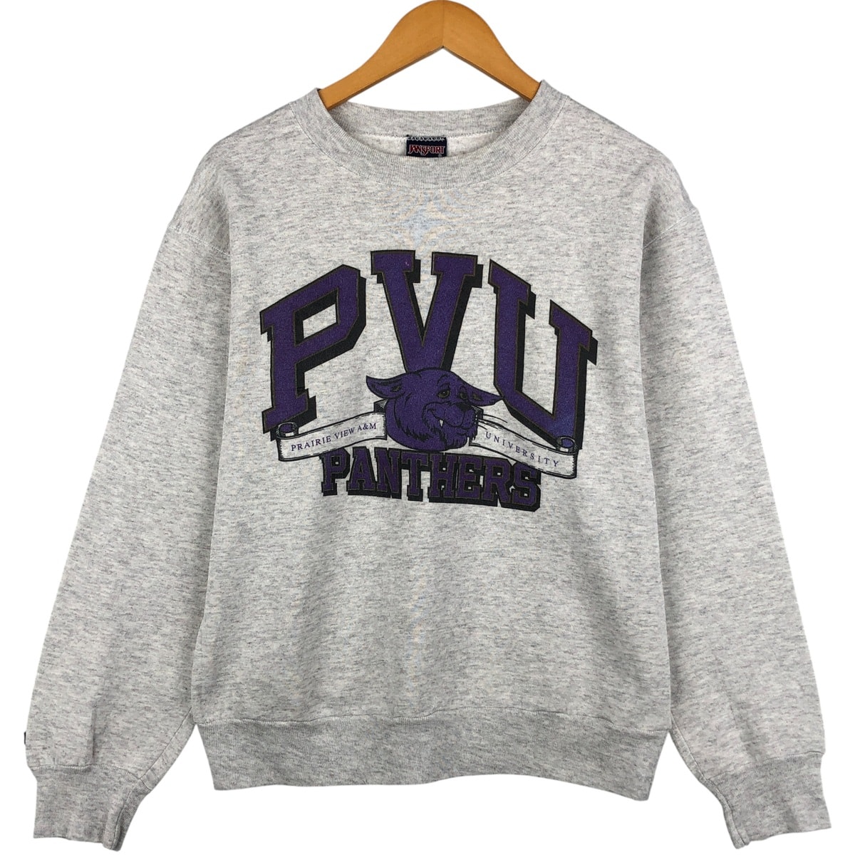 古着 90年代 ジャンスポーツ JANSPORT カレッジ キャラクタースウェットシャツ トレーナー USA製 メンズM相当 ヴィンテージ/eaa599792