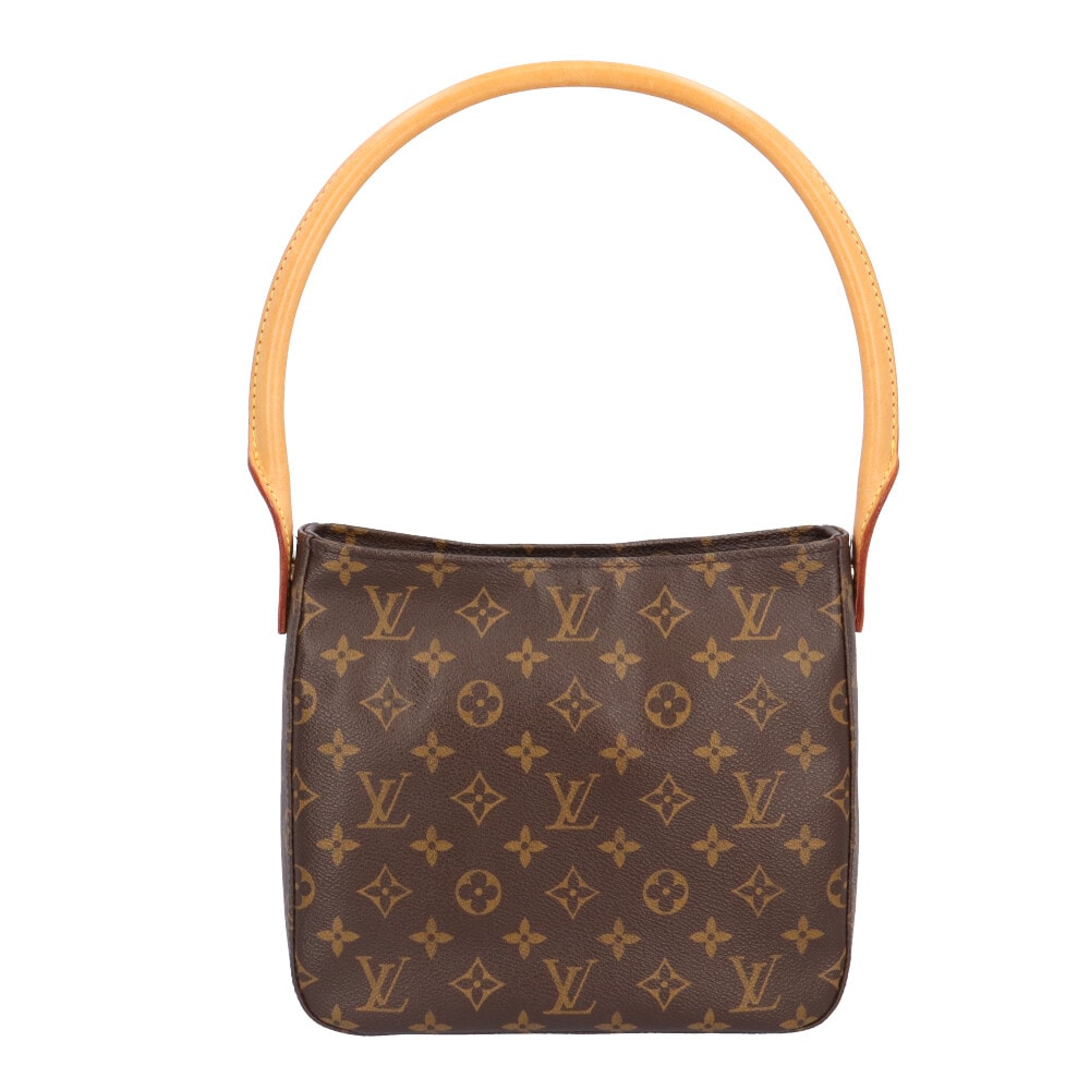 ルイヴィトン ルーピングMM モノグラム ショルダーバッグ モノグラムキャンバス M51146 ブラウン レディース LOUIS VUITTON 中古