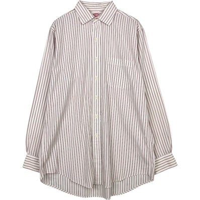 古着 ブルックスブラザーズ Brooks Brothers Est.1818 長袖 コットンストライプシャツ メンズM相当/eaa673019