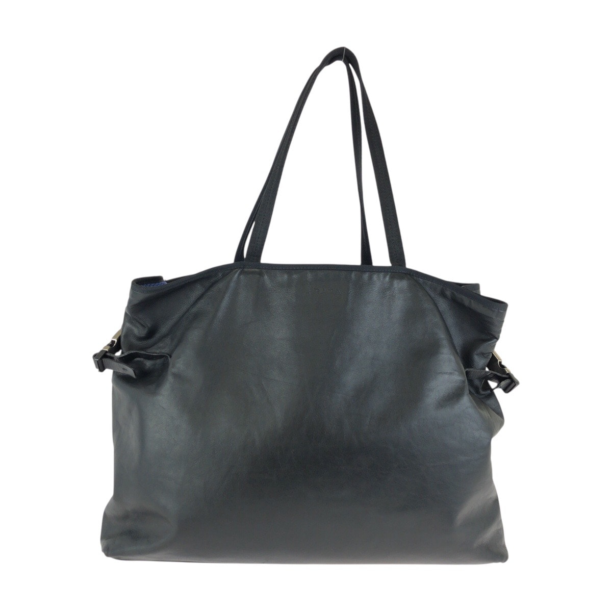 美品 PRADA プラダ ブラック 黒 シルバー金具 レザー ナイロン/ トートバッグ ショルダーバッグ 男女兼用 602902 【中古】