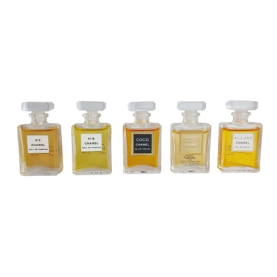CHANEL シャネル 5本入り ミニ香水セット N°5 N°19 COCO COCOマドモアゼル ALLURE レディース【中古】