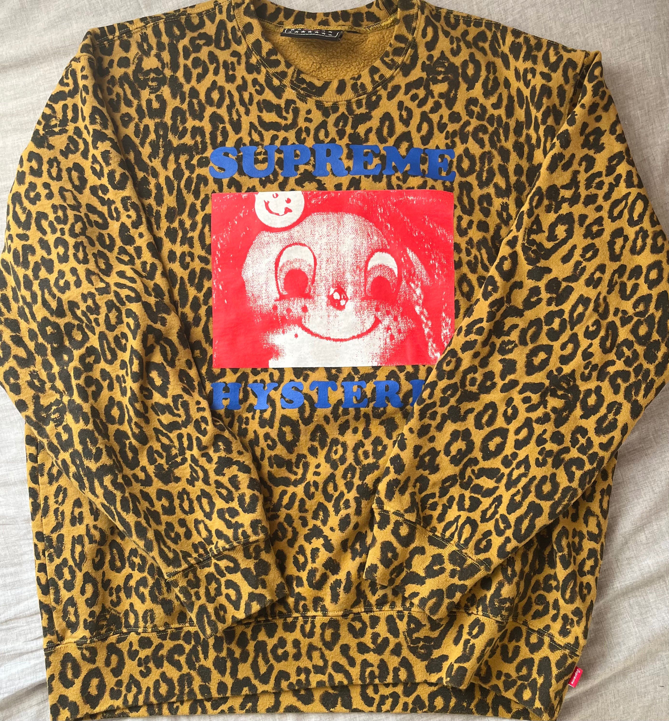 Supreme x HYSTERIC GLAMOUR Crewneck "Leopard Print"