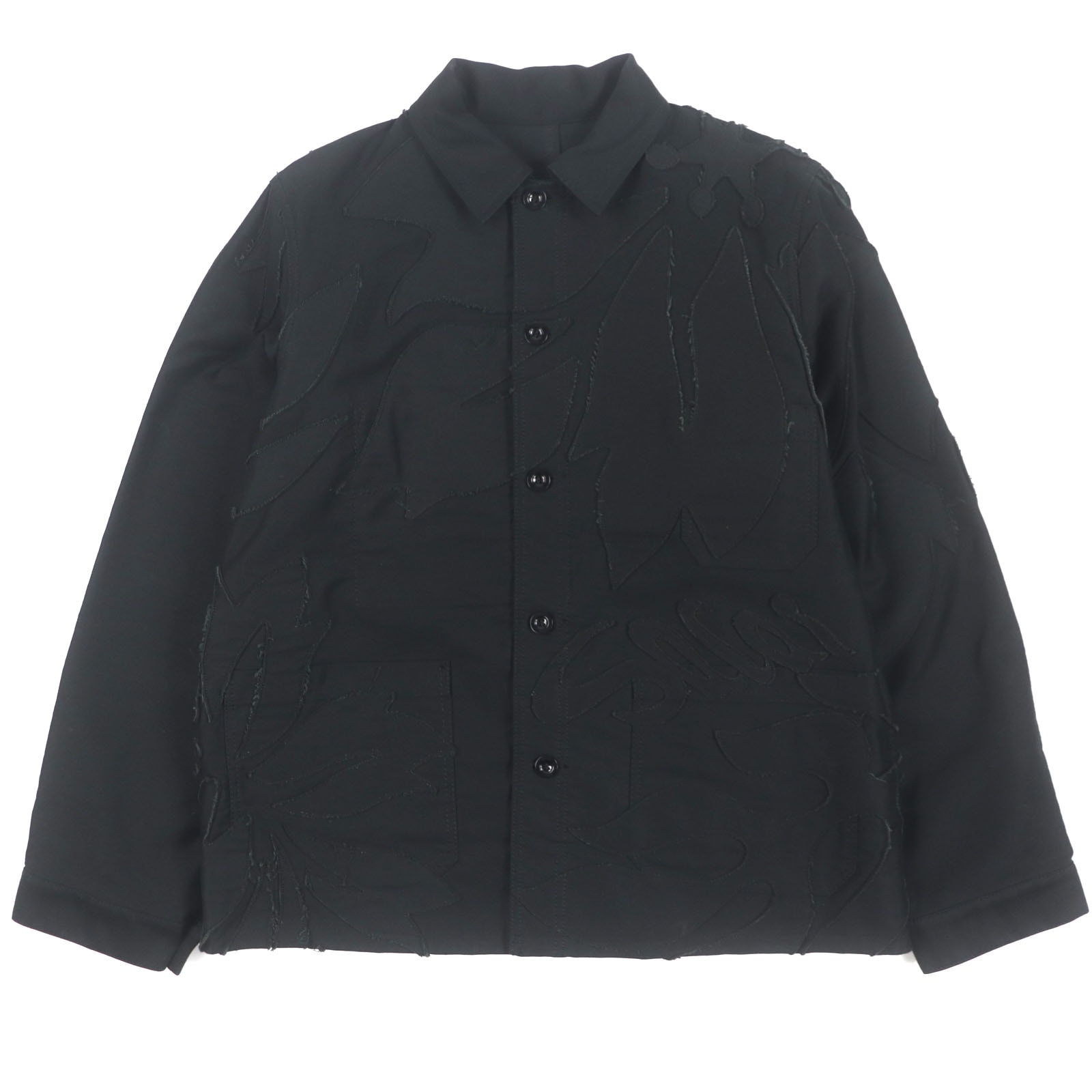 極美品 サカイ Moleskin EmbroideredPatchJacket