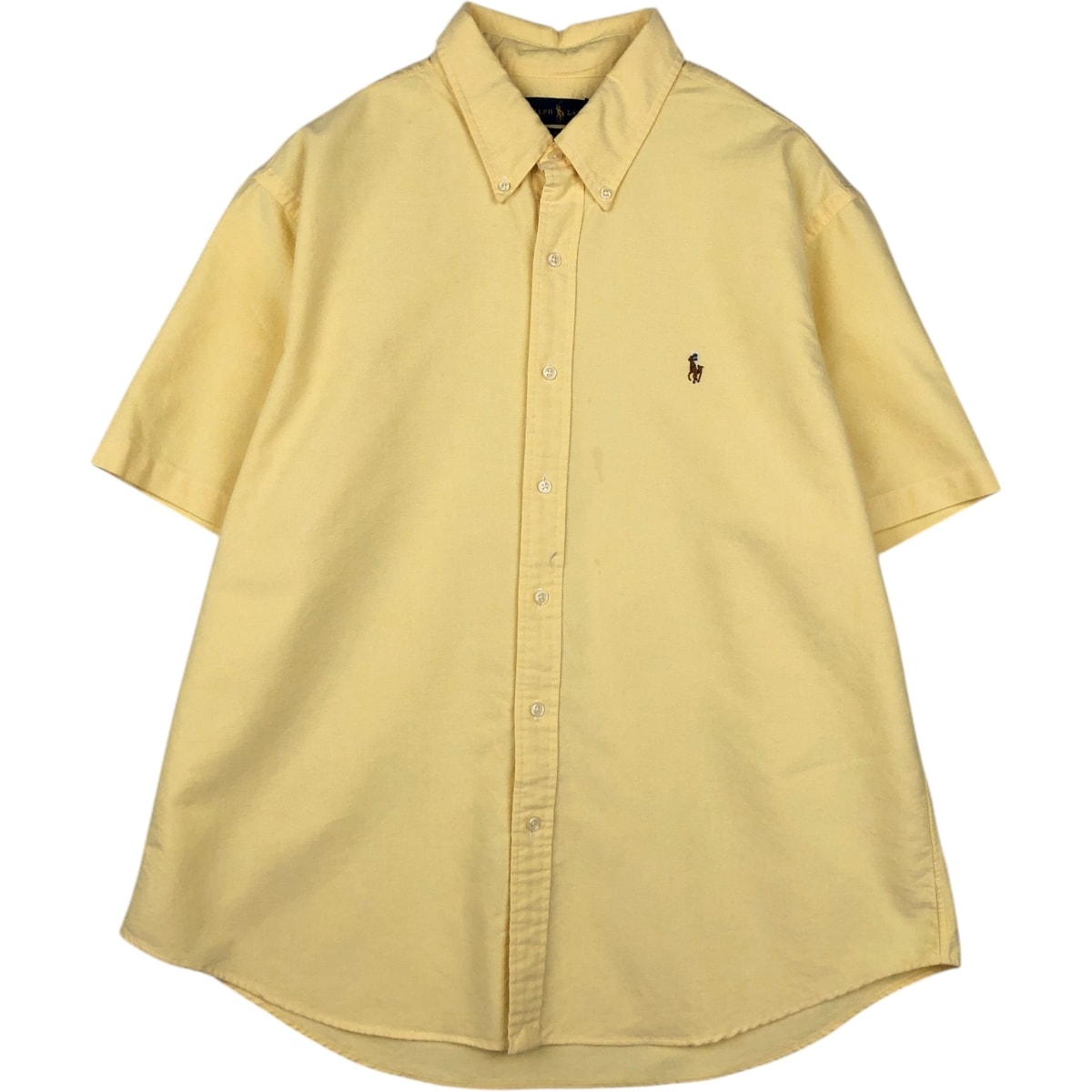 古着 ラルフローレン Ralph Lauren SLIM FIT スリムフィット 半袖 ボタンダウンシャツ メンズXXL相当/eaa638312