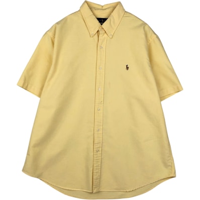 古着 ラルフローレン Ralph Lauren SLIM FIT スリムフィット 半袖 ボタンダウンシャツ メンズXXL相当/eaa638312