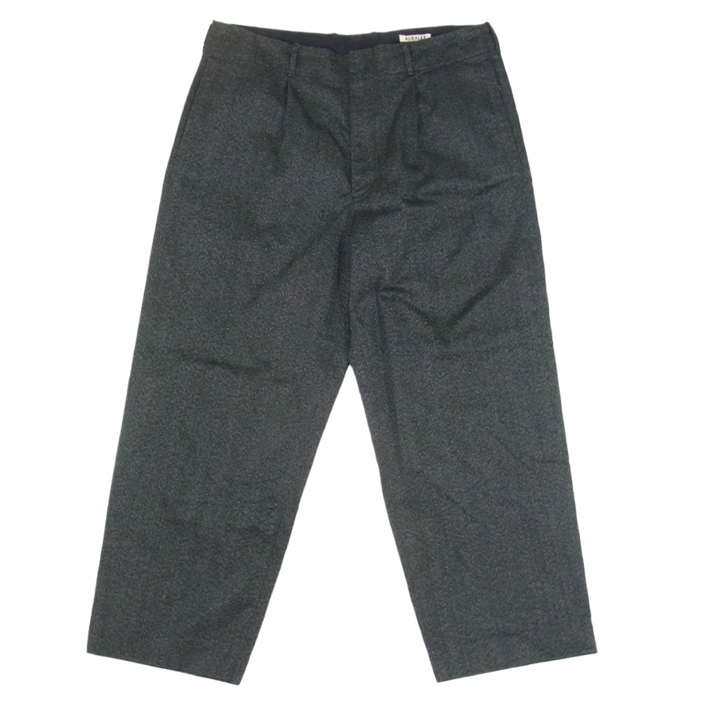 AURALEE オーラリー パンツ 20AW A20AP01PN × ADAM ET ROPE’ EX WASHED FINX CHINO アダムエロペ 別注 ウォッシュド フィンクス ポリエステル チノ テーパードパンツ ブラック系 5【美品】【中古】