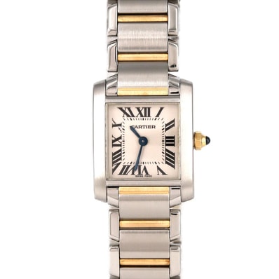 カルティエ タンクフランセーズSM コンビ W51007Q4 SSxYG クォーツ