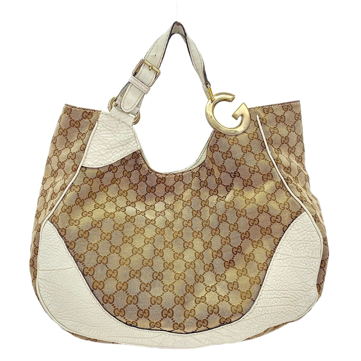 グッチ GUCCI GGキャンバス シャーロット Gロゴ トートバッグ【中古】