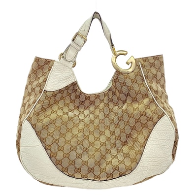 グッチ GUCCI GGキャンバス シャーロット Gロゴ トートバッグ【中古】