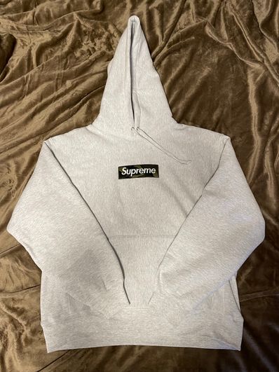 Supreme Box Logo Hooded Sweatshirt "Ash Grey" (23FW)