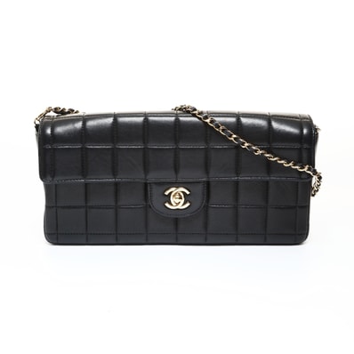 シャネル CHANEL 8番台 チョコバー イーストウエスト ショルダーバッグ【中古】