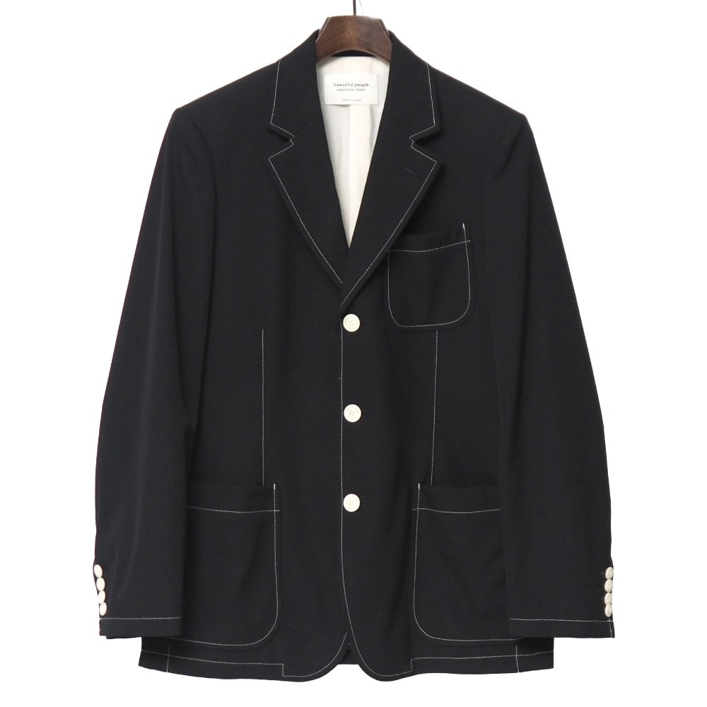 ■美品■beautiful people ビューティフルピープル テーラードジャケット サイズ38 ブレザー シングルジャケット 3B ブランド古着【中古】20251219/RA6899