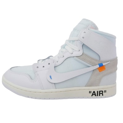 NIKE 26SS AA3834-100×Virgil Abloh Archive【フェイクバスターズ鑑定済】V.A.A Air Jordan 1 Retro High OG Alaska【新古品】【未使用】