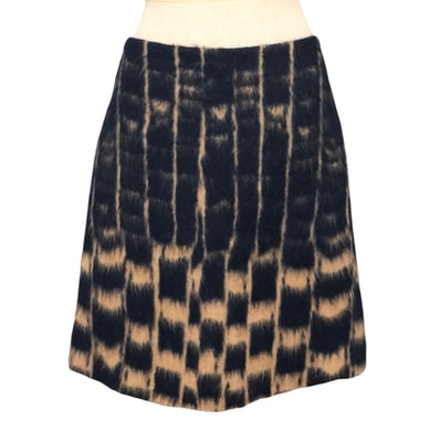 マックスマーラ MAX MARA エス マックスマーラ ひざ丈 シャギースカート アパレル ボトムス スカート アルパカ ブラウン