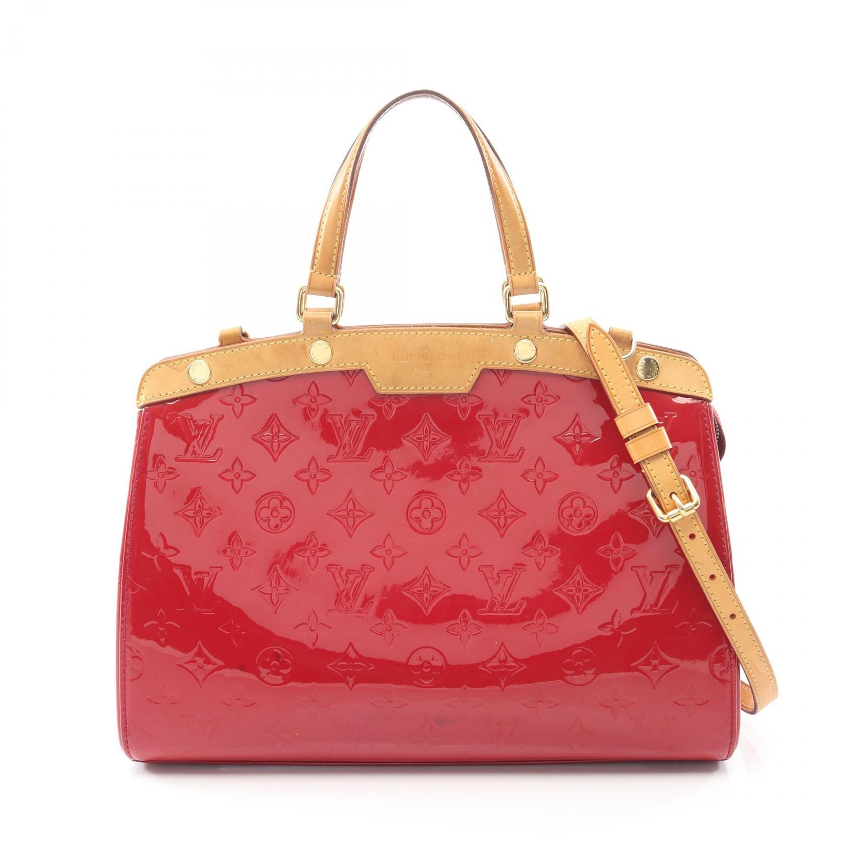 ルイ・ヴィトン LOUIS VUITTON ブレアMM モノグラムヴェルニ スリーズ ハンドバッグ バッグ レザー レッド レディース レッド系 M90179 【中古】