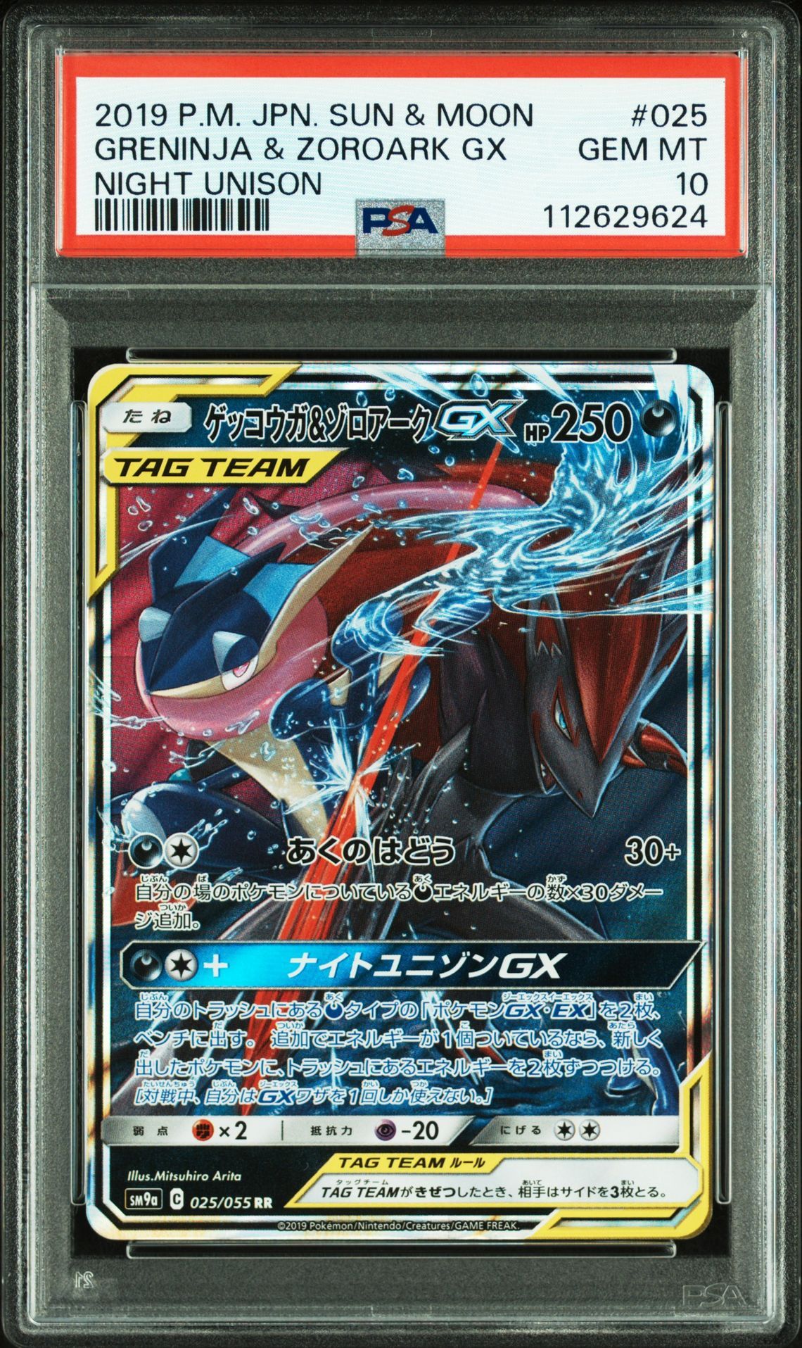 ゲッコウガ&ゾロアークGX RR [SM9a 025/055](強化拡張パック「ナイトユニゾン」)