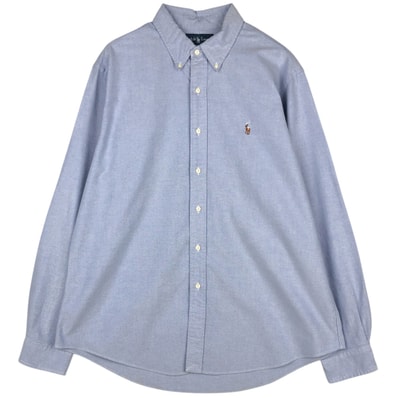 古着 ラルフローレン Ralph Lauren CUSTOM FIT 長袖 ボタンダウンシャツ メンズXL相当/eaa649259