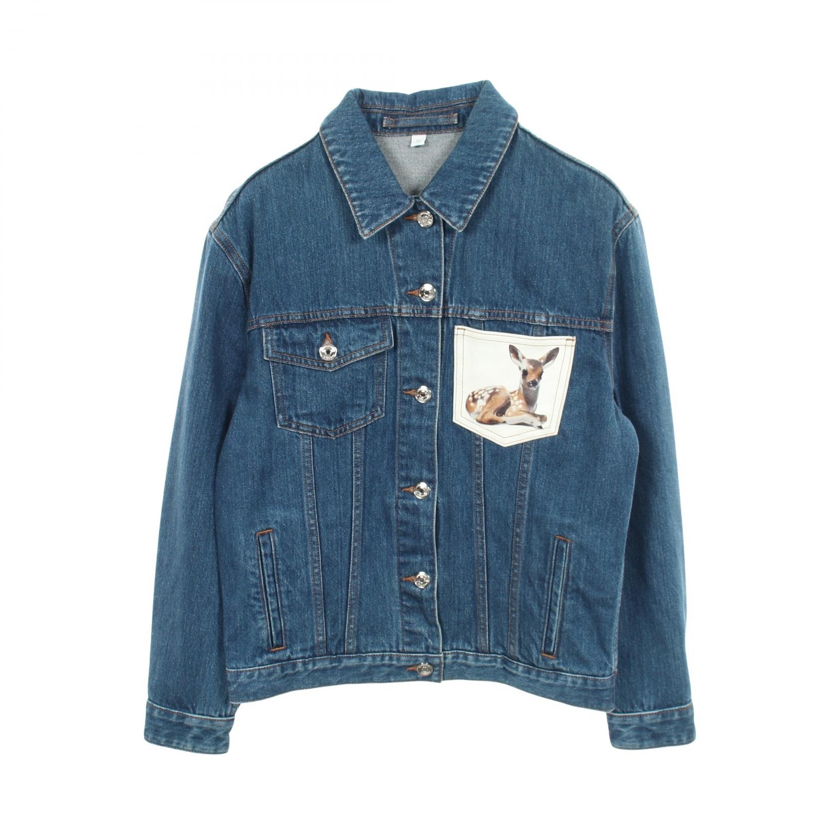バーバリー BURBERRY デニムジャケット 衣料品 アウター コットン レディース ネイビー系 8010710 【中古】