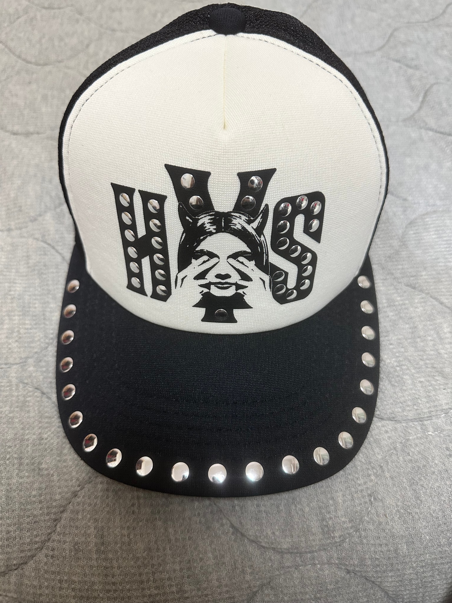 HYSTERIC GLAMOUR See No Evil Studded Mesh Cap "Black"