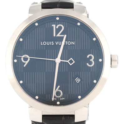 【ノーメンテナンス還元価格】ルイヴィトン タンブールダミエブラック Q1D00 SS クォーツ